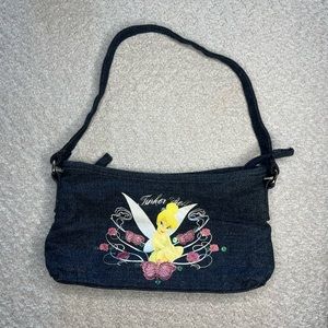 Official Disney Tinkerbell Denim Shoulder Bag Vintage